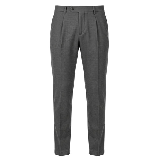 Grey Viscose Men Pant