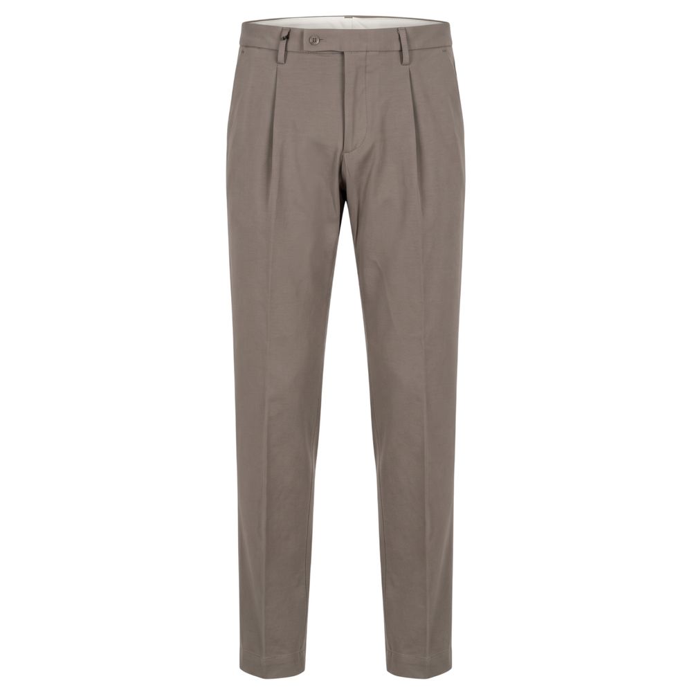 Grey Viscose Men Pants