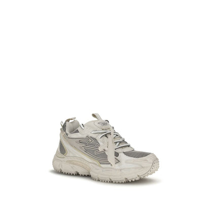 Beige Acetate Athletic Sneakers