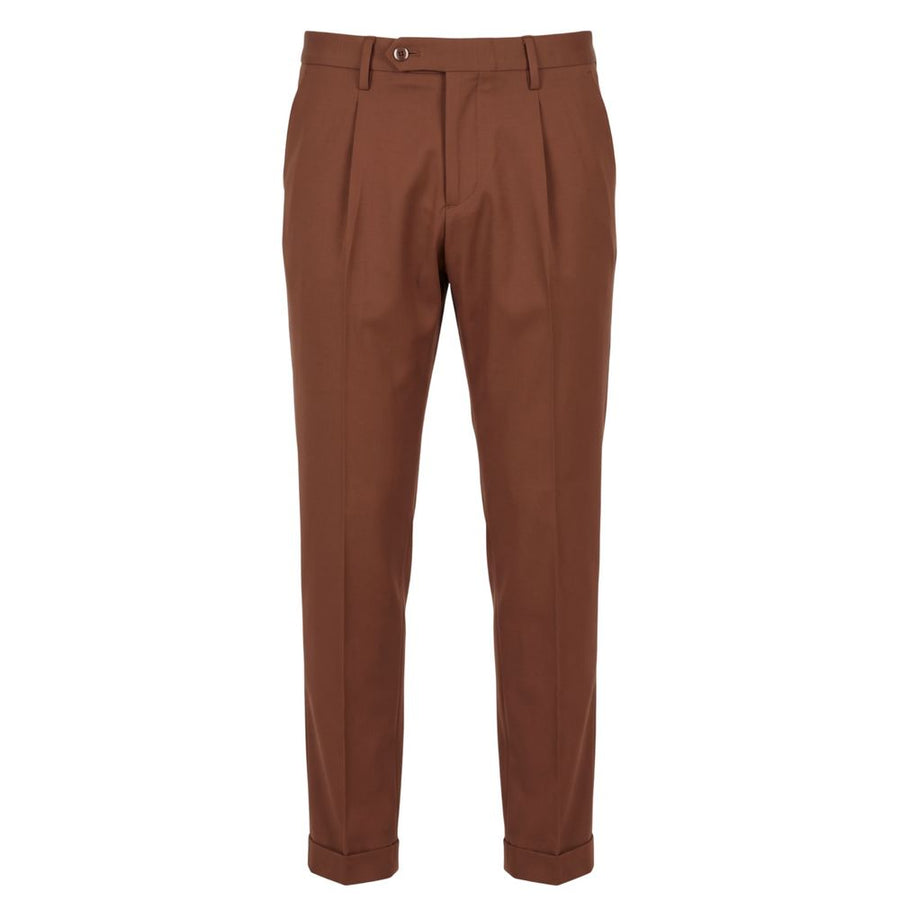 Brown Viscose Men's Pant