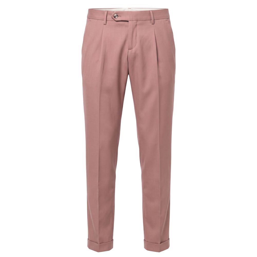 Pink Viscose Men Pant