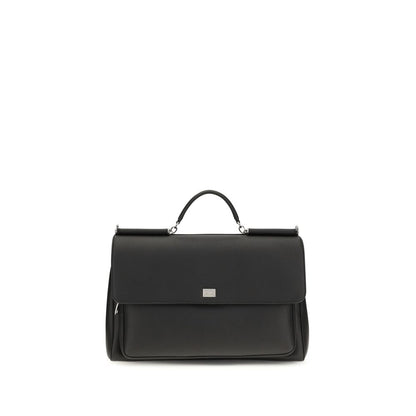 Black Calf Leather Bos Taurus Handbag