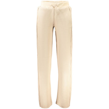 Beige Lyocell Womens Trousers