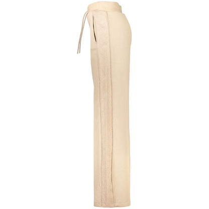 Beige Lyocell Womens Trousers