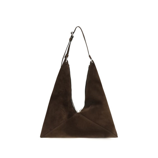 Brown Suede Leather Shoulder Bag