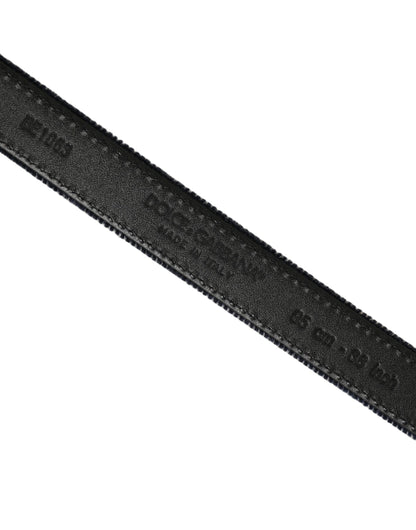 Dark Blue Velvet Gold Tone Metal Buckle Belt