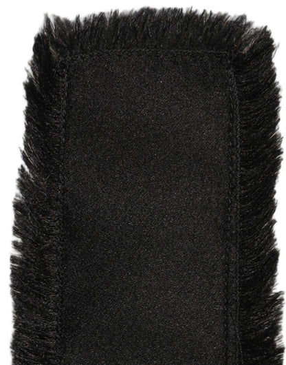 Black Velvet Wrap Around Tie Cintura Belt