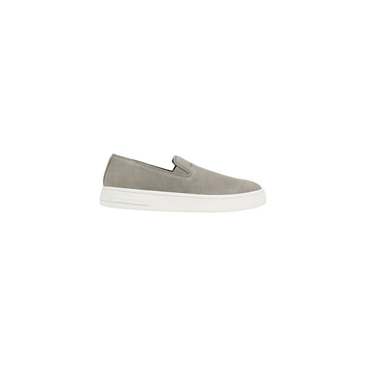 Green Leather Low Top Sneakers