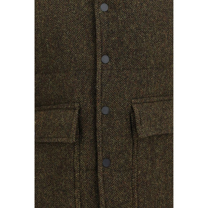 Bicolor Wool Oves Aries Sleeveless Jacket