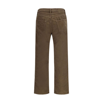 Bicolor Cotton Casual Pants