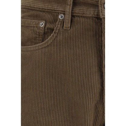 Bicolor Cotton Casual Pants