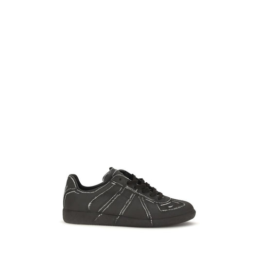 Black Calf Leather Bos Taurus Low Top Sneakers