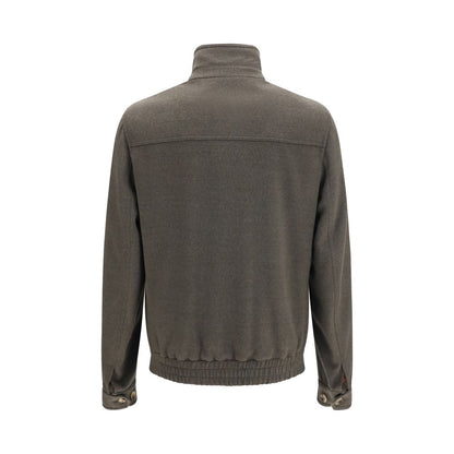 Gray Wool Oves Aries Full-Length Jacket