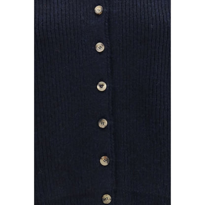 Blue Cashmere Cardigan