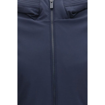 Blue Polyester Parka