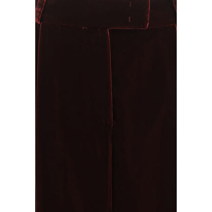 Bordeaux Viscose Dress Pants