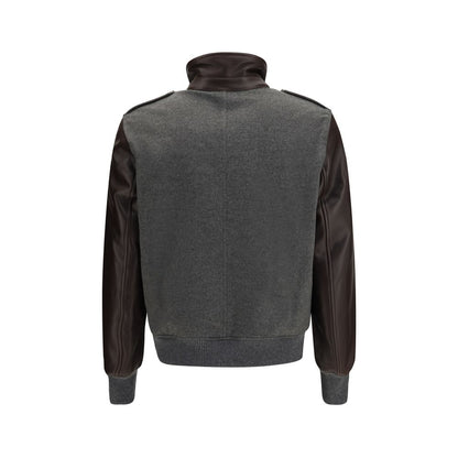 Gray Cashmere Bomber