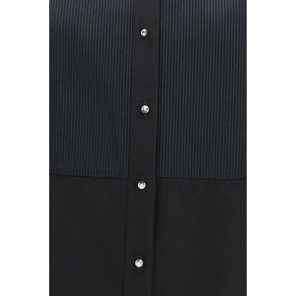 Black Cotton Dress Shirt