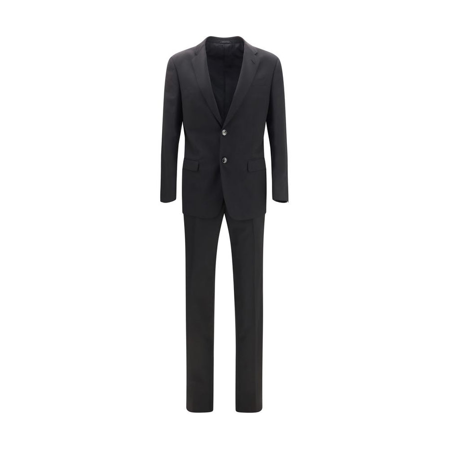 Black Wool Oves Aries Two-Piece Suit
