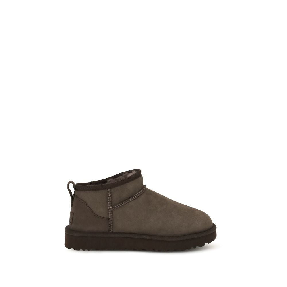 Brown Suede Leather Ankle Boots