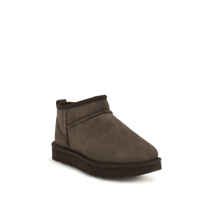 Brown Suede Leather Ankle Boots