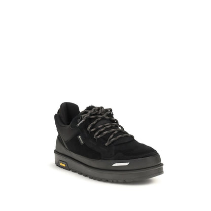 Black Calf Leather Bos Taurus Athletic Sneakers