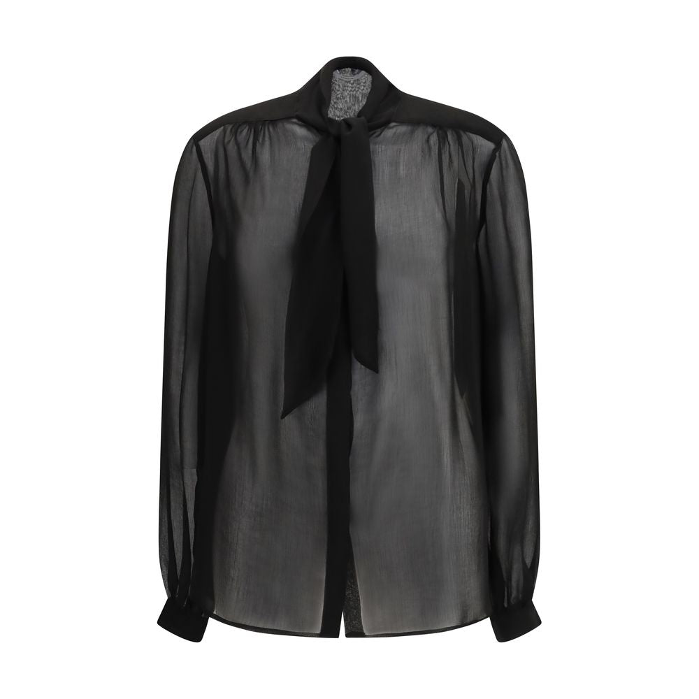 Black Viscose Blouse