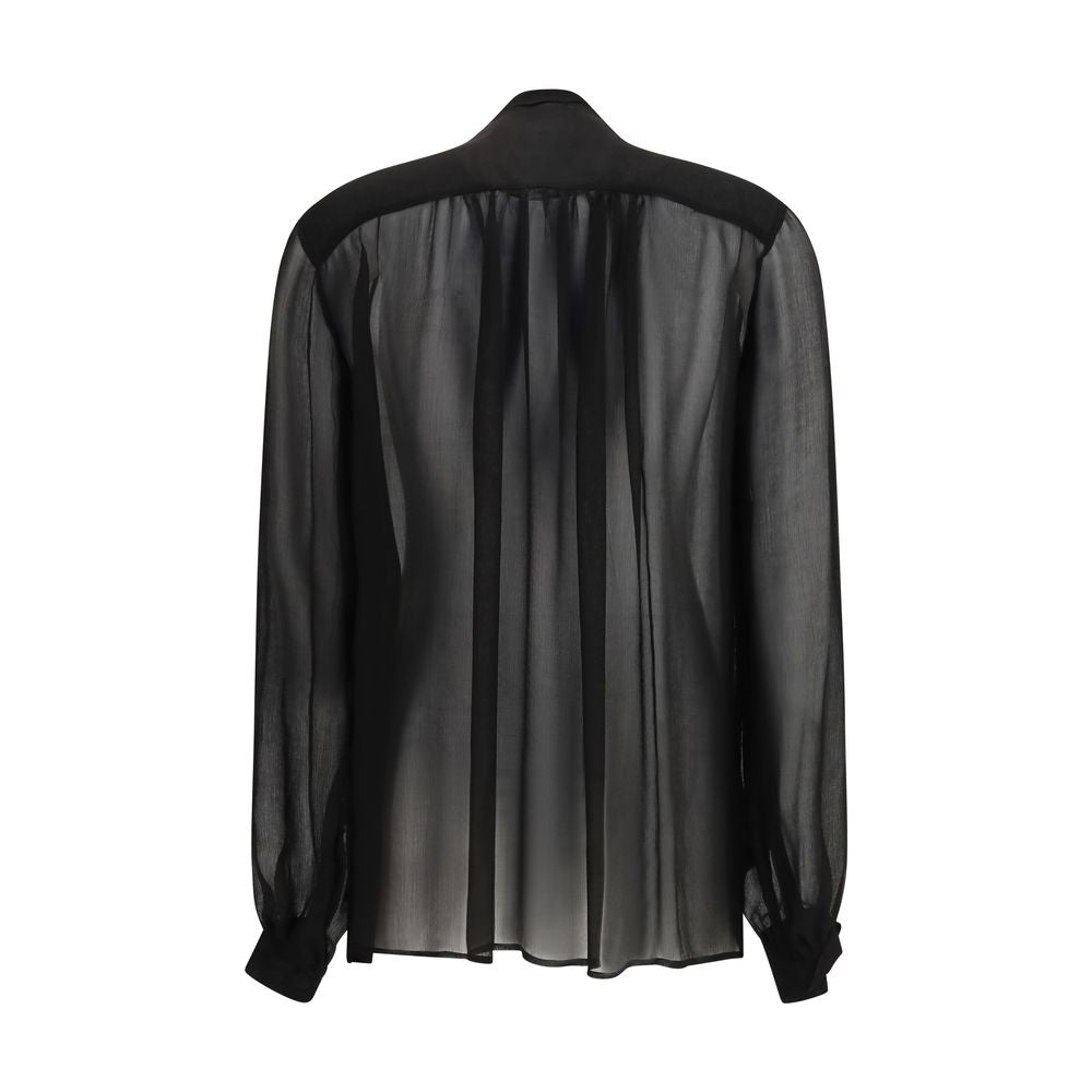 Black Viscose Blouse