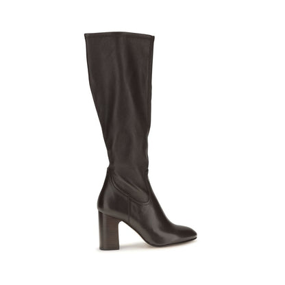 Black Calf Leather Bos Taurus High Heel Boots