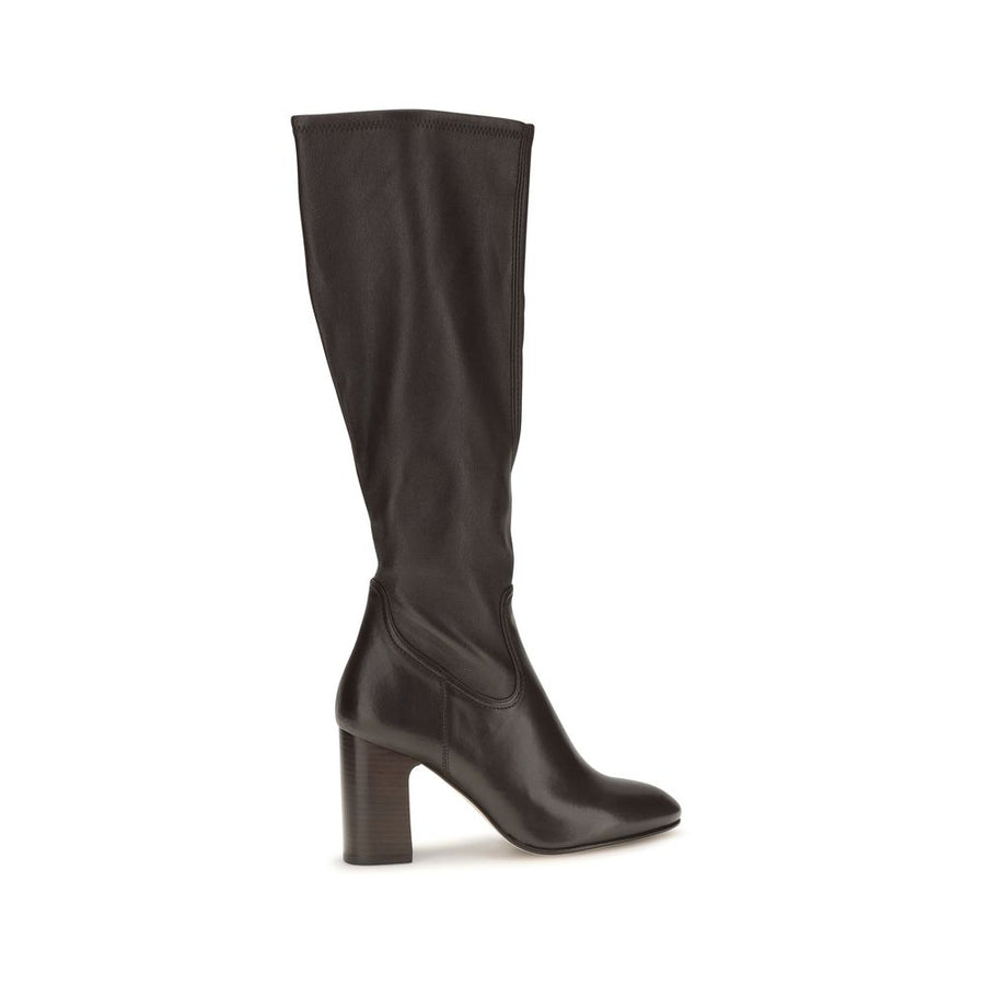 Black Calf Leather Bos Taurus High Heel Boots