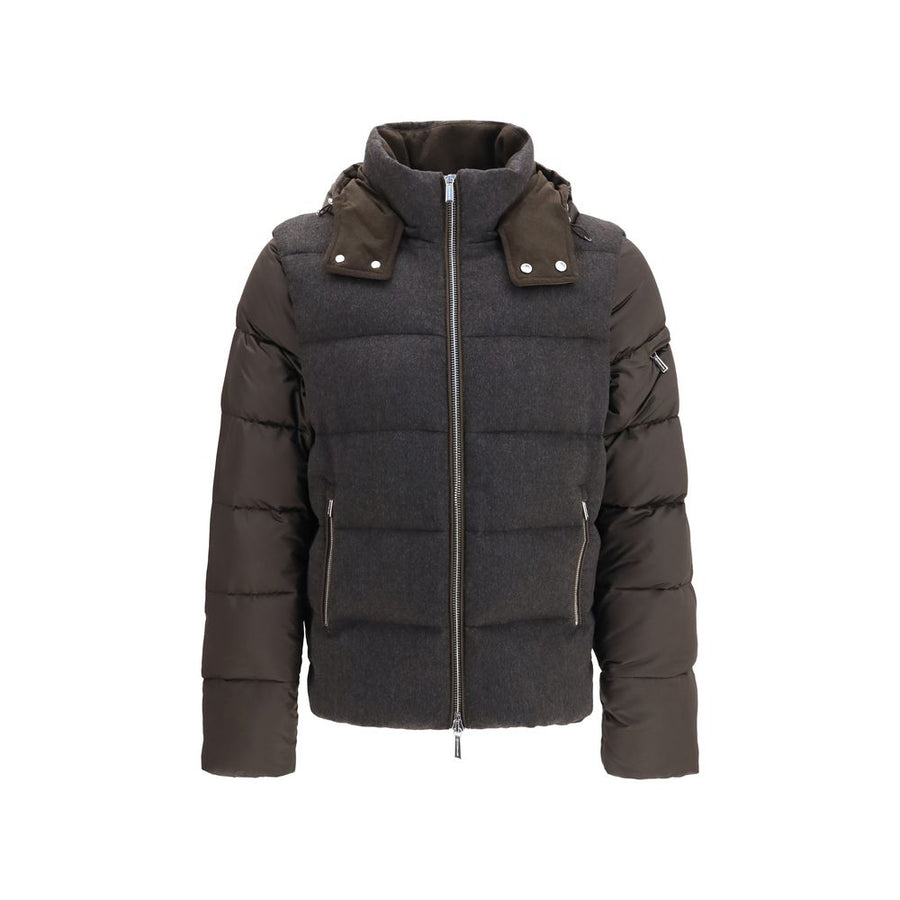 Gray Goose Down Full-Length Jacket