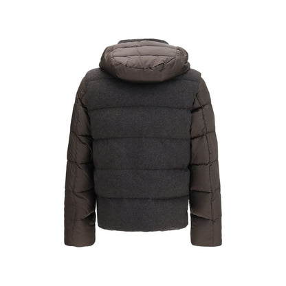 Gray Goose Down Full-Length Jacket