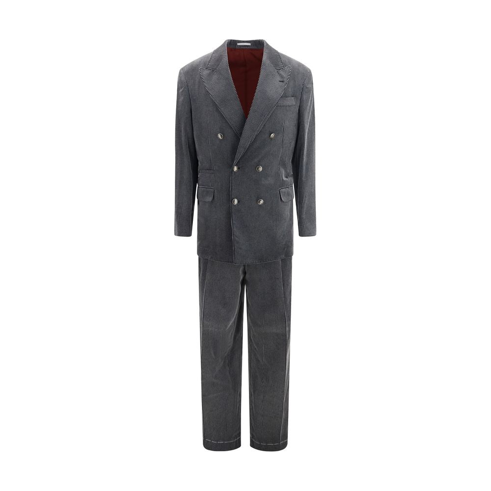 Gray Cotton Suit