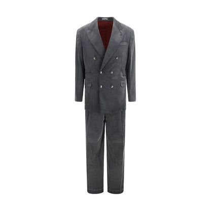 Gray Cotton Suit