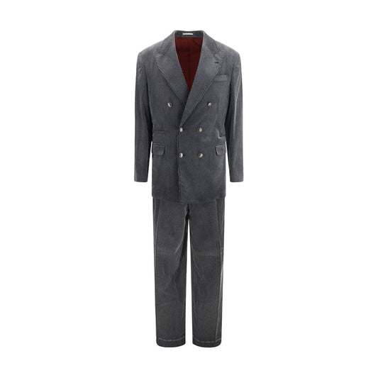 Gray Cotton Suit