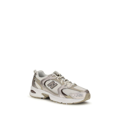 Beige Fabric Athletic Sneakers