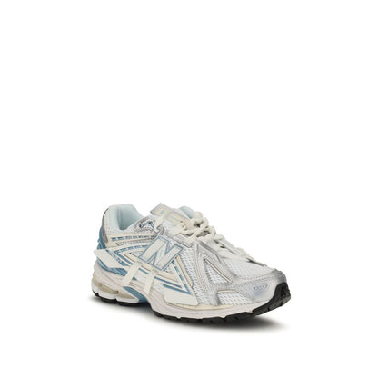 White Fabric Athletic Sneakers