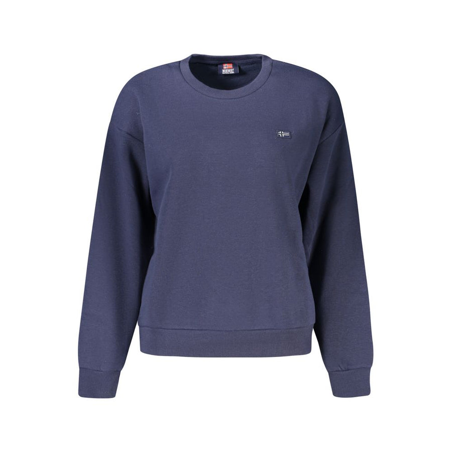 Blue Cotton Women's Sweatshirt