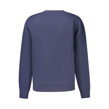 Blue Cotton Women's Sweatshirt