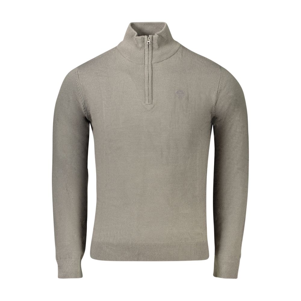 Gray Acrylic Men's Sweater