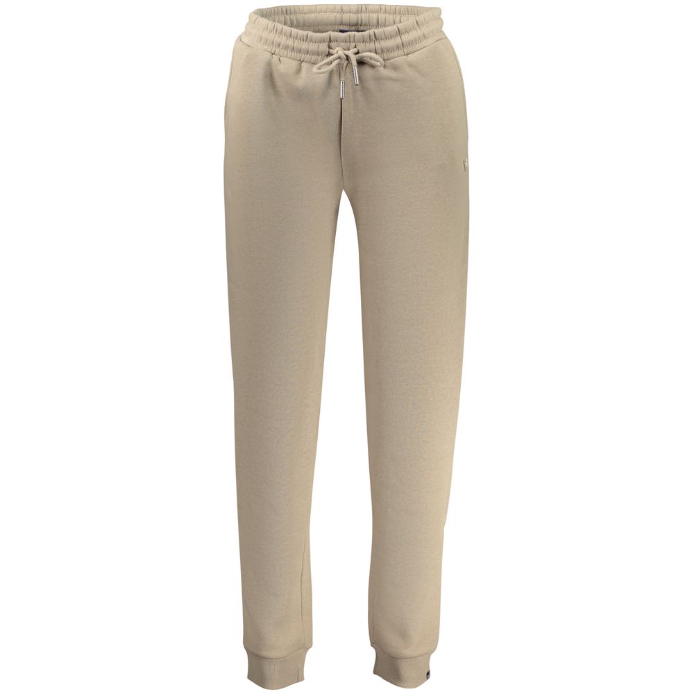 Beige Cotton Women's Trousers