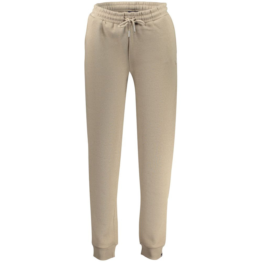 Beige Cotton Women's Trousers