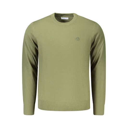 Green Acrylic Men's Sweater