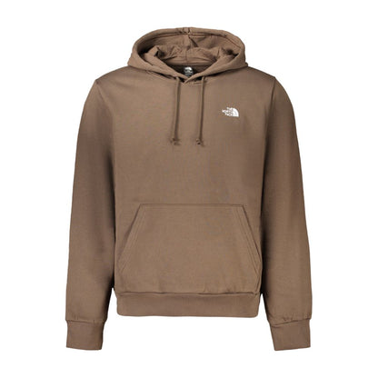 Brown Cotton Men Sweatshirt