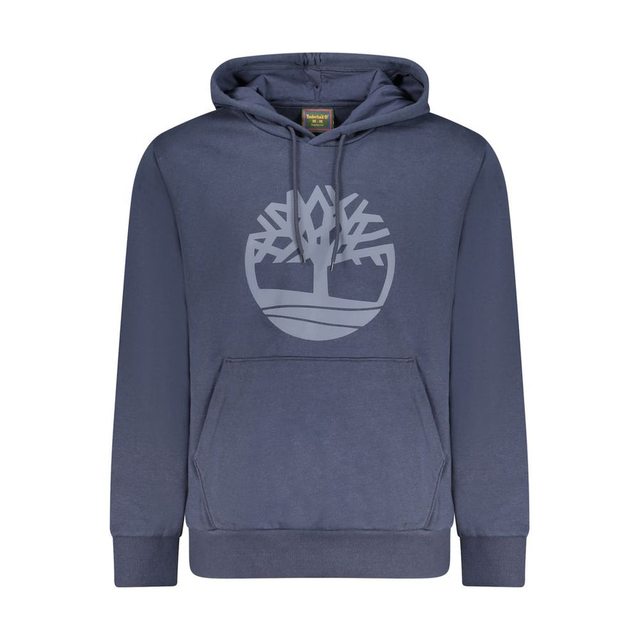 Blue Cotton Men's Hoodie