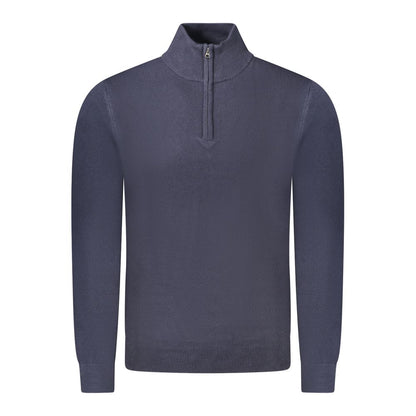 Blue Acrylic Men Sweater