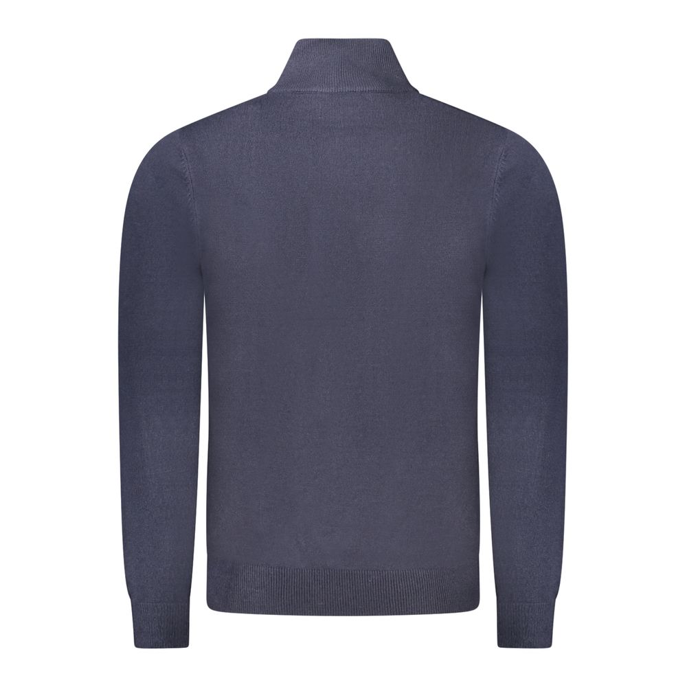 Blue Acrylic Men Sweater