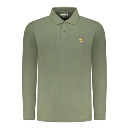 Green Cotton Men's Polo Shirt