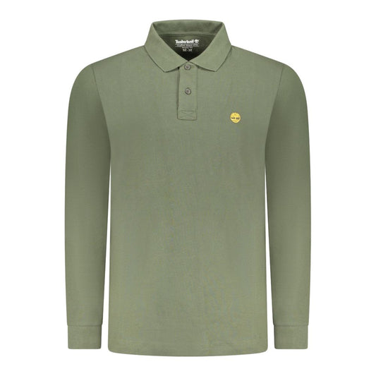 Green Cotton Men's Polo Shirt