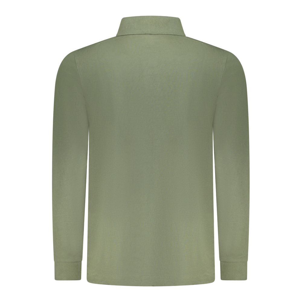 Green Cotton Men's Polo Shirt